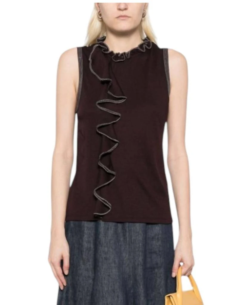 Ulla Johnson Brea Top In Mahogany 1