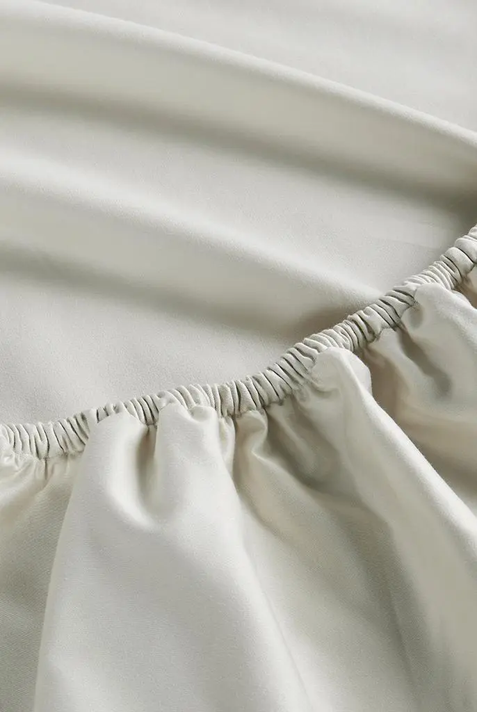 Christy Premium cotton sateen 500tc single fitted sheet 2