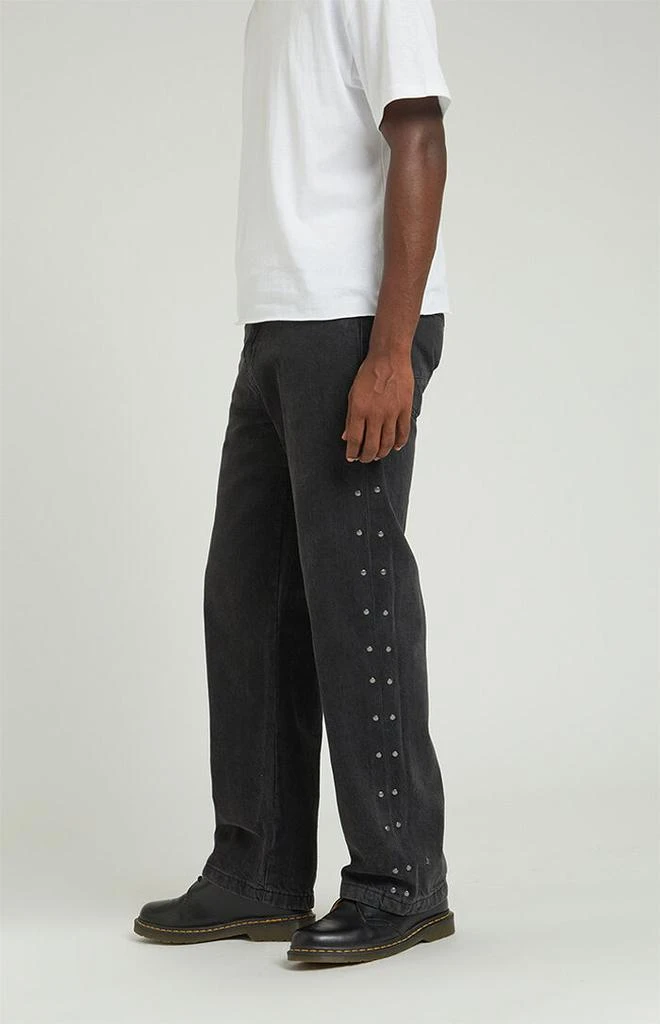 PacSun Black Baggy Studded Jeans 2