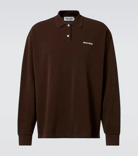 Miu Miu Cotton piqué polo shirt 1