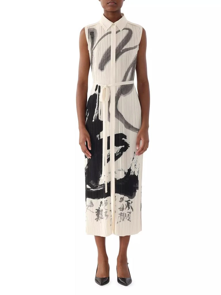 Jason Wu Artwork Pleated Shirtdress 1