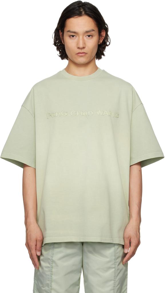 Feng Chen Wang Green Tie Dye T-shirt