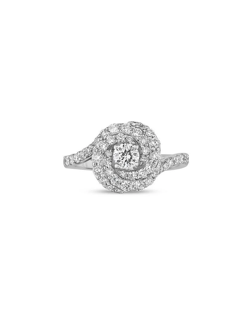 Roberto Coin 18K Yellow Gold Cento Diamond Abbracci Swirl Ring 1