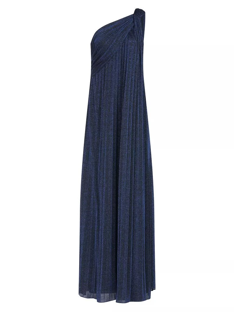 Halston Priya One-Shoulder Draped Gown 1