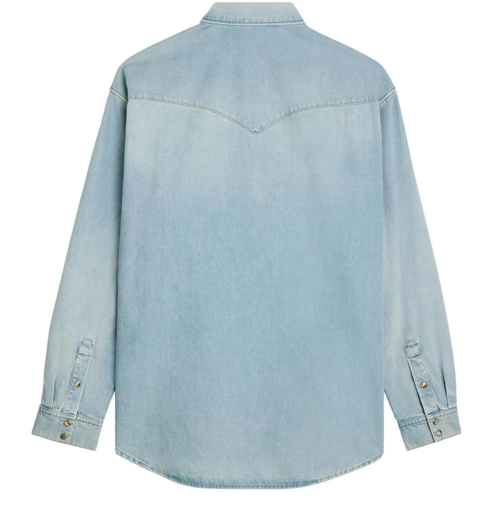 Celine Western shirt in faded summer wash denim 2