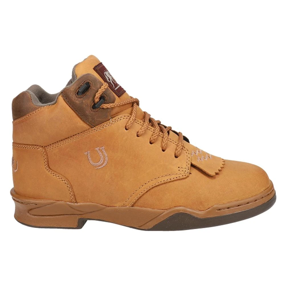 Roper Horseshoe Kiltie Round Toe Lace Up Boots - Free  display picture 3