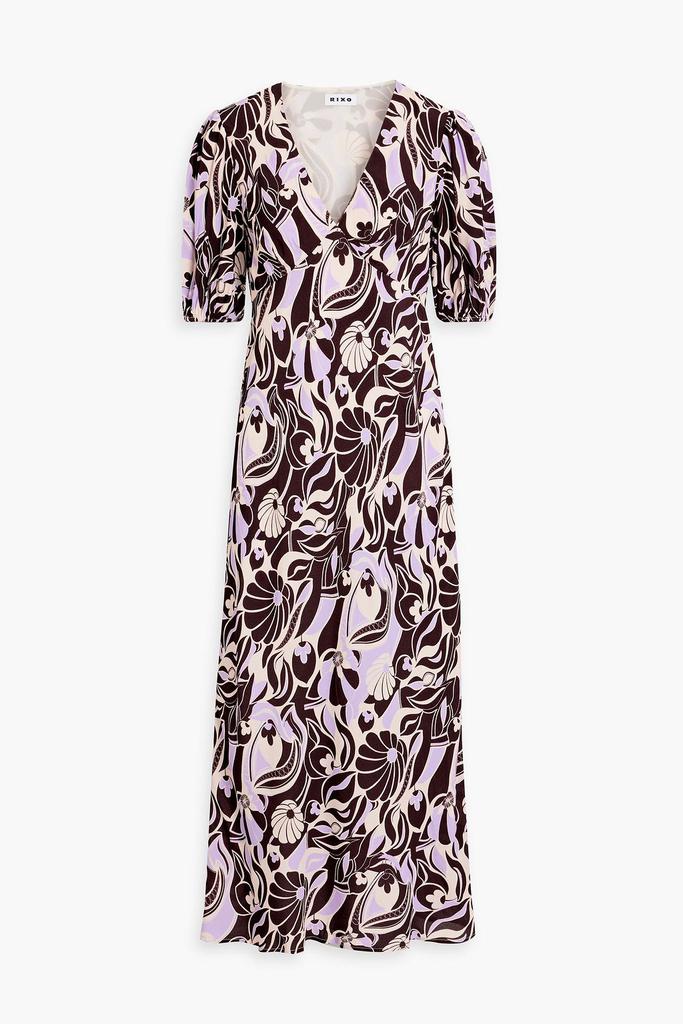 Rixo Poppy printed crepe midi dress