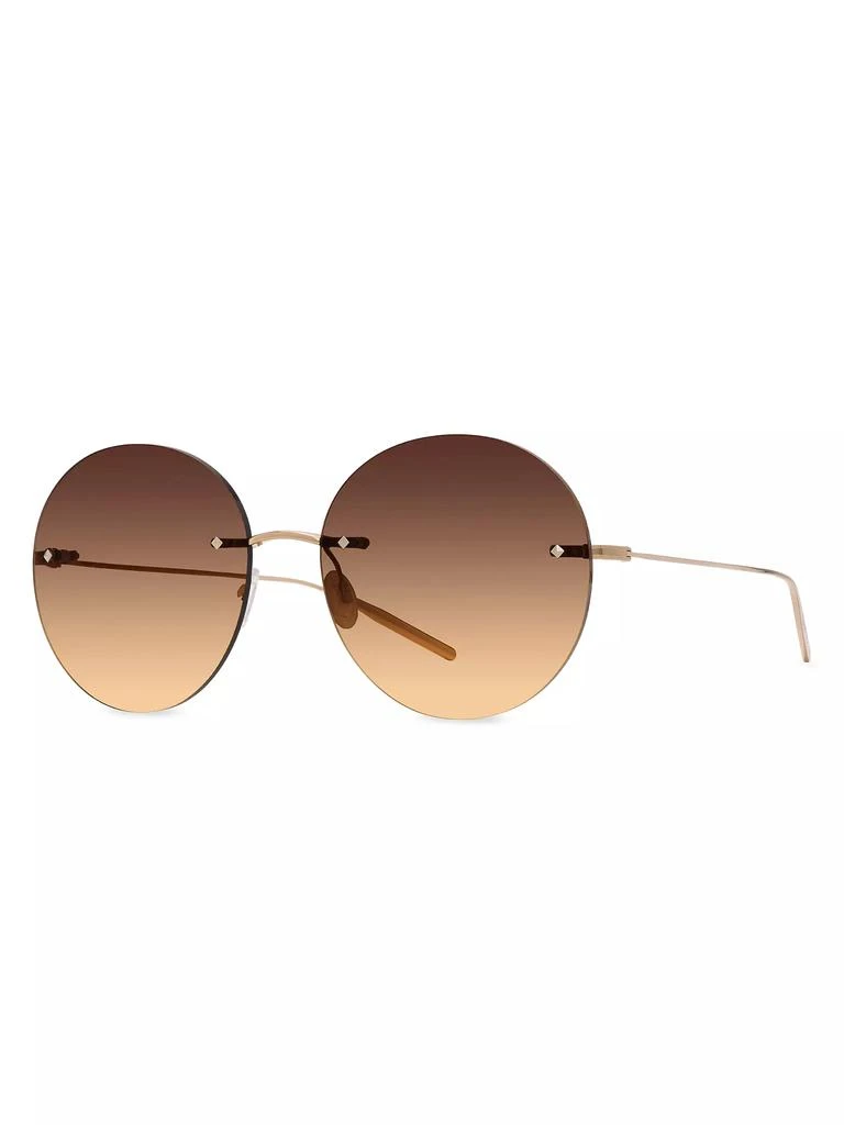 Barton Perreira Rimless Rigby 60MM Round Sunglasses 1