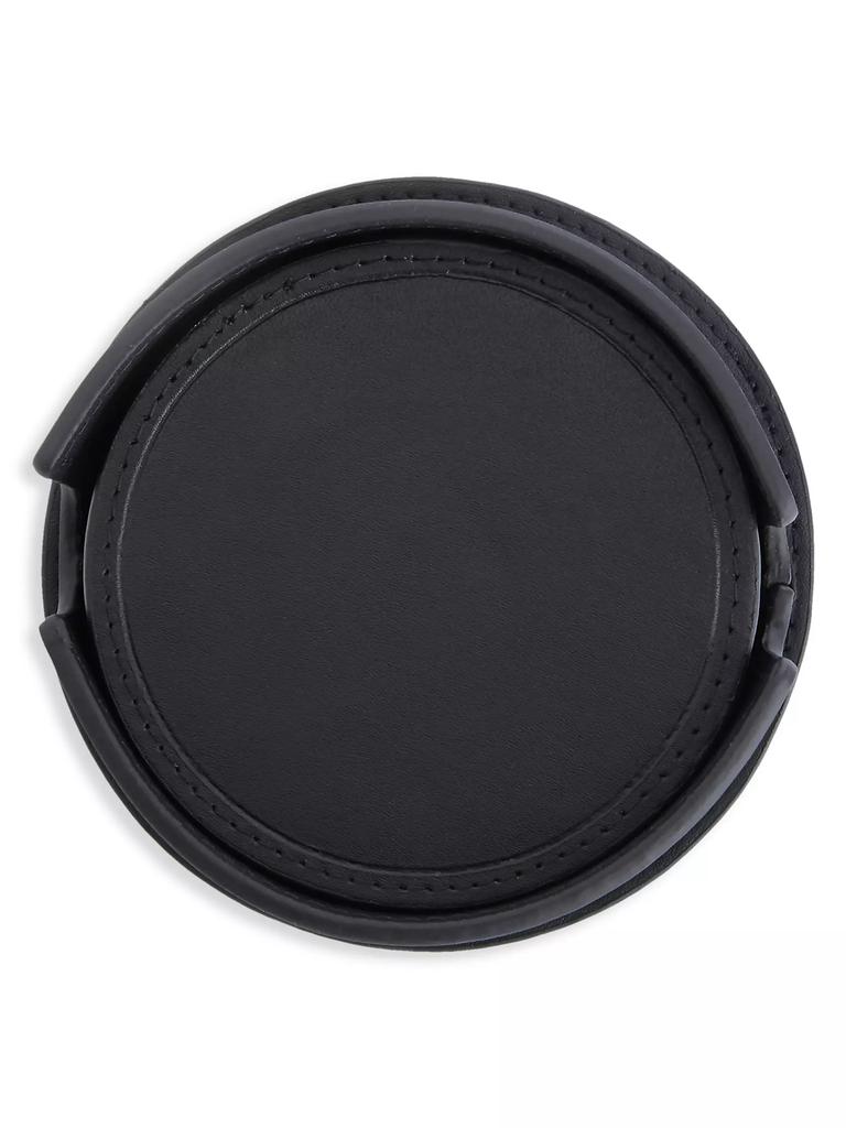 Royce New York 6-Piece Leather Coaster Set