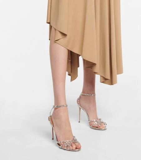 Aquazzura Tequila 105 embellished PVC sandals 4