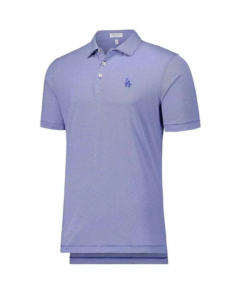 Peter Millar Men's Royal Los Angeles Dodgers Jubilee Stripe Stretch Jersey Polo 3
