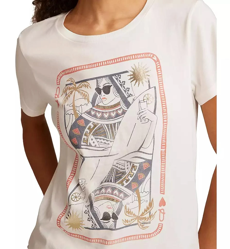 Lucky Brand Women's Surf Queen Cotton Classic Crewneck T-Shirt 3