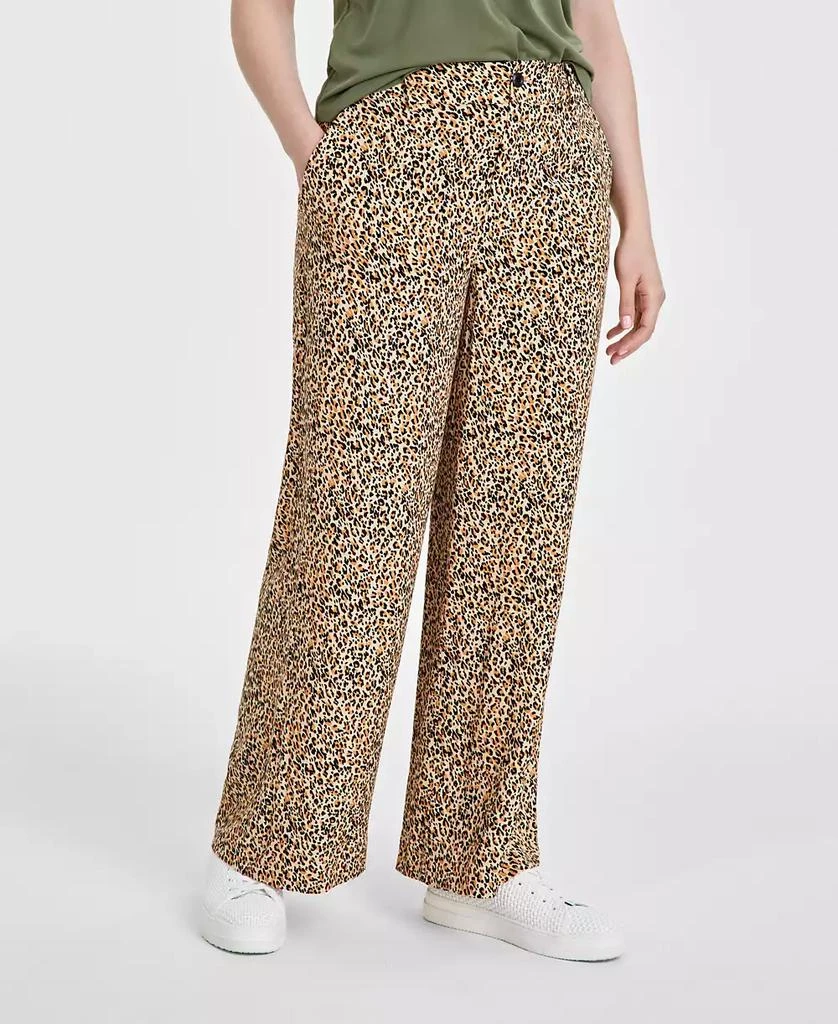 On 34th Women's Printed Wide-Leg Pants, Created for Macy's 2