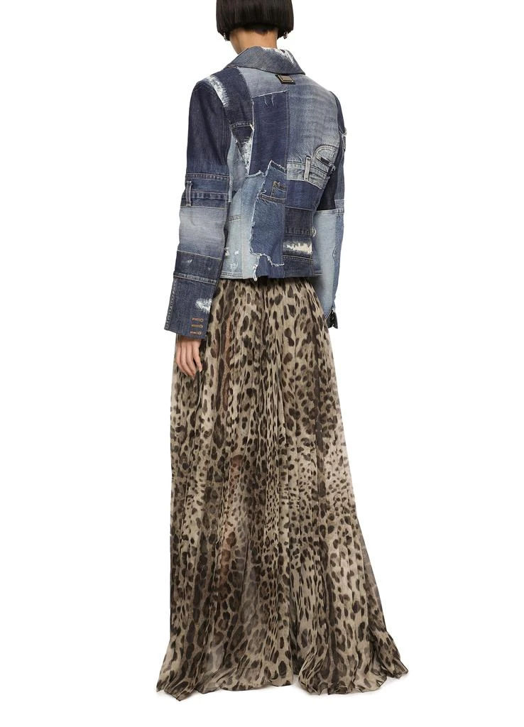 Dolce & Gabbana Leopard-print chiffon culottes 3