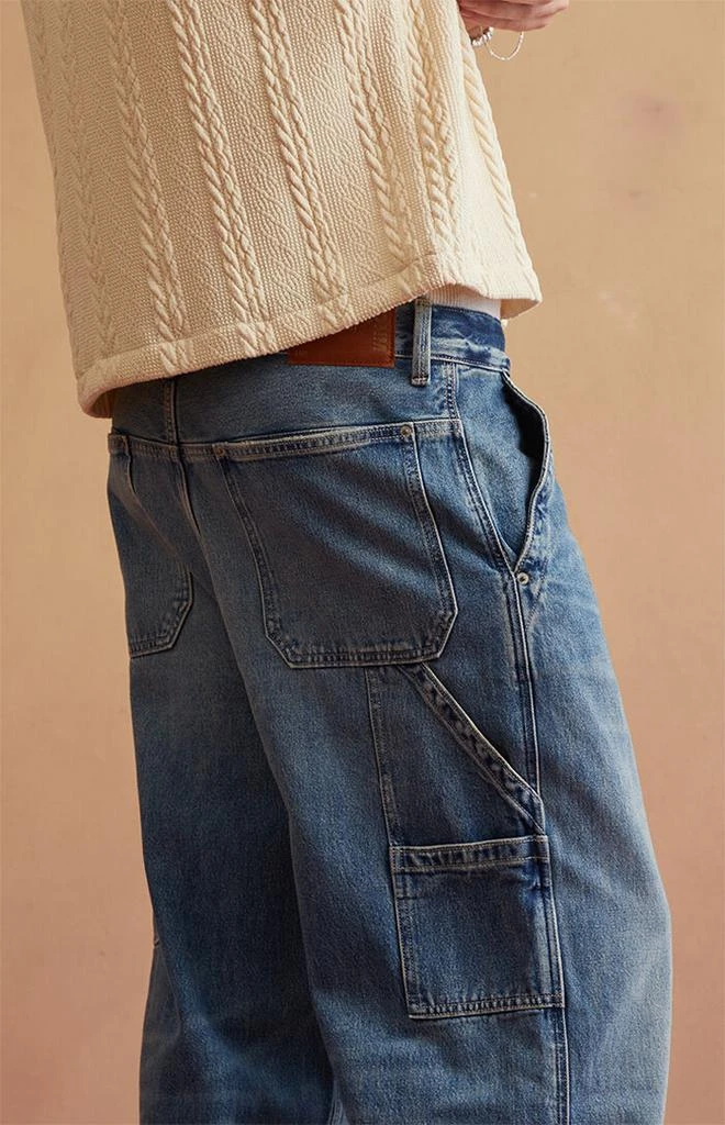 RARE DNM EDIT Dark Blue Carpenter Extreme Baggy Jeans 4