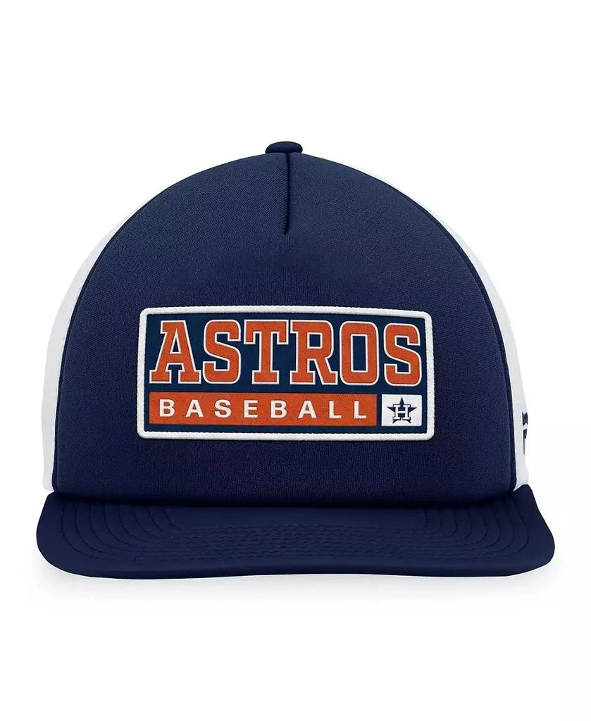 Majestic Men's Navy, White Houston Astros Foam Trucker Snapback Hat 2