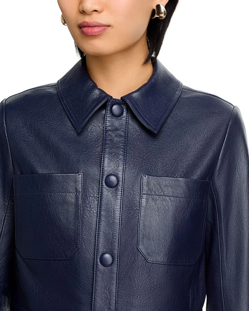FRAME The Small Leather Slim Fit Jacket 6