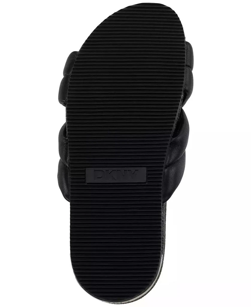 DKNY Women's Indra Criss Cross Strap Foot Bed Slide Sandals, Created for Macy's 5