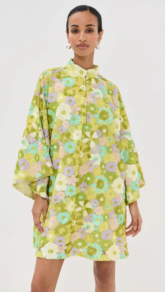 La Vie Style House Burst Sequin Mini Caftan 6