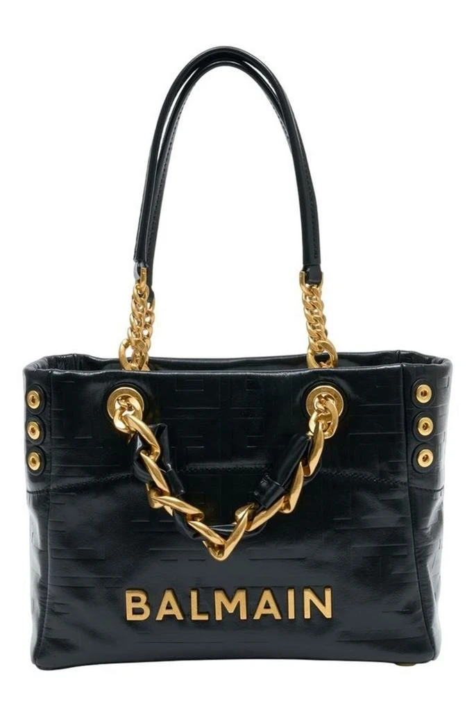 Balmain Balmain Crackled Small 1945 Soft Tote Bag 1
