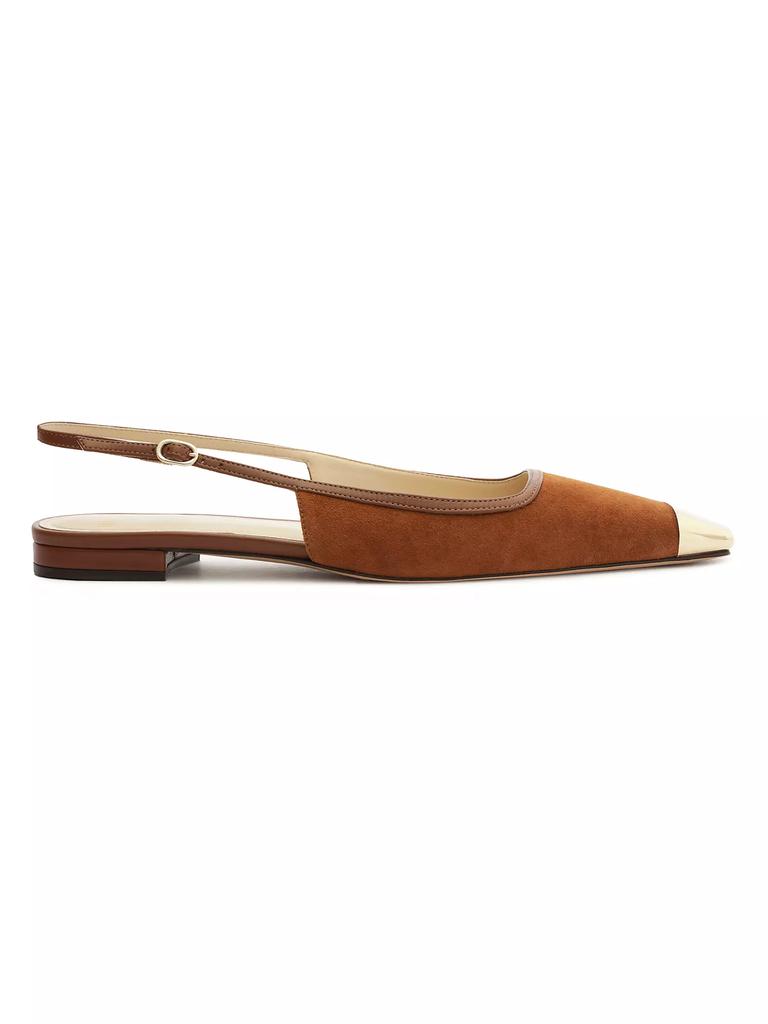 Alexandre Birman Olivia Suede Ballet Flats