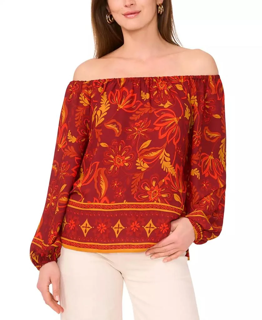 Vince Camuto Women's Off-The-Shoulder Long-Sleeve Blouse 3