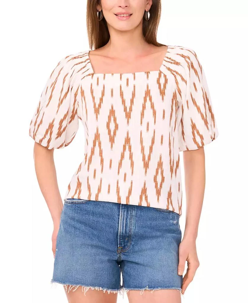 Vince Camuto Women's Square-Neck Puff-Sleeve Blouse 1