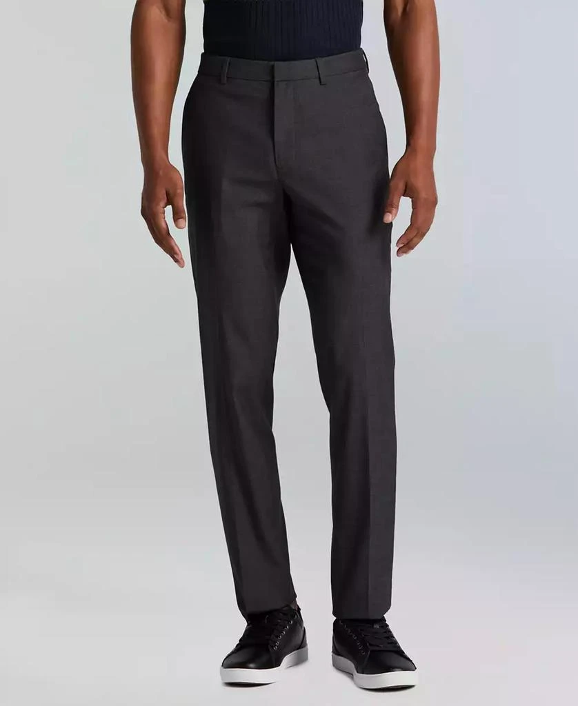 Perry Ellis Men
s Slim-Fit Flat Front Dress Pants