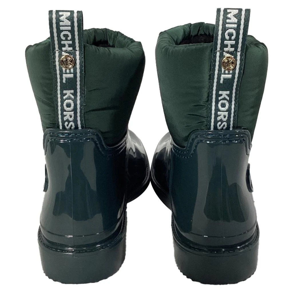 Michael Kors Blakely Logo Tape Rain Boots in Racing Green PVC and Nylon 3