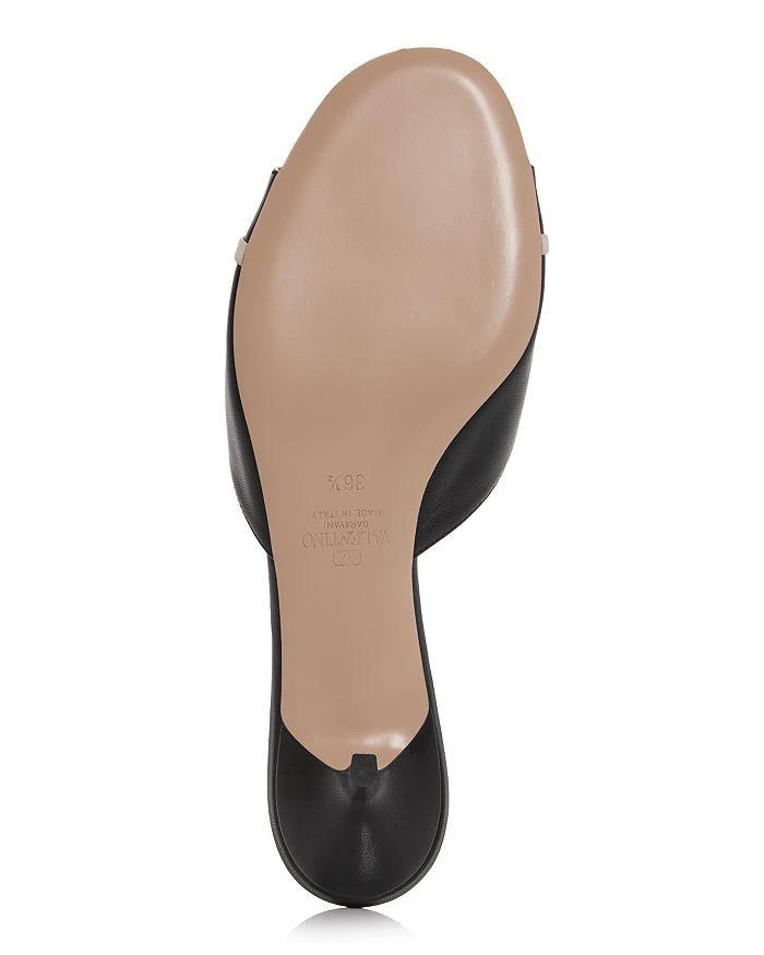 Valentino Women
s VLogo Bepointy Bow Slide Sandals 7