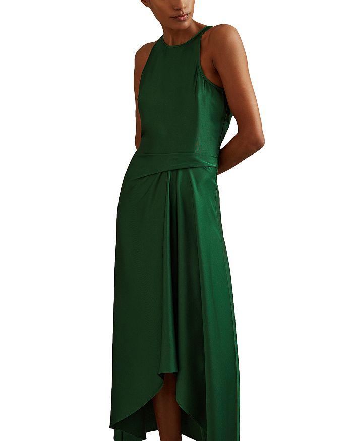 REISS Micah Draped Occasion Dress