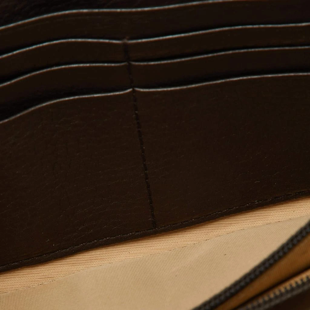 Dior Dior Beige/Brown Oblique Canvas and Leather Flap Continental Wallet 3