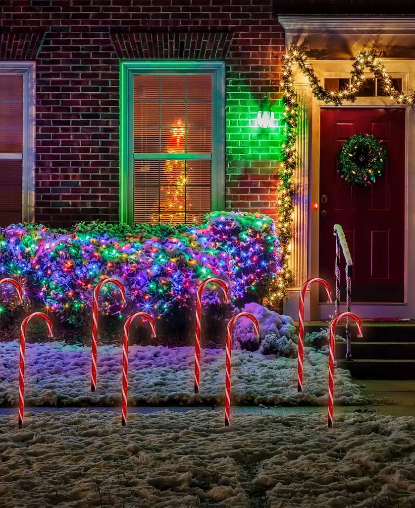 Northlight Candy Cane 8 Christmas Outdoor Pathway Markers 2