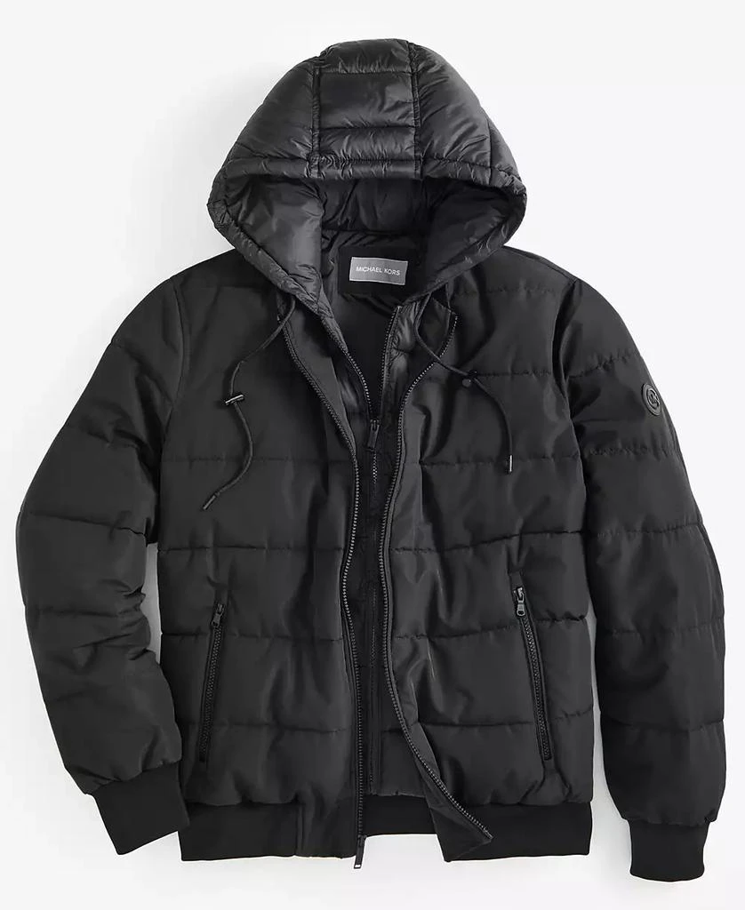 Michael Kors Men's Hooded Puffer Bomber Jacket 4