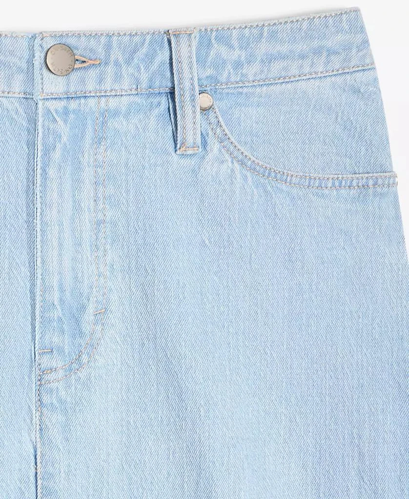 On 34th Women's Split-Seam Denim Midi Skirt, Exclusively at Macy's 6