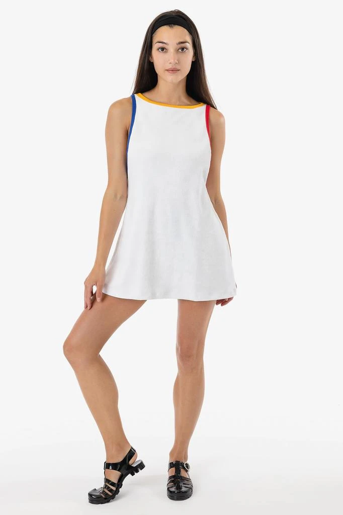 Los Angeles Apparel RLT3629 - Loop Terry Boatneck A-Line Dress 6