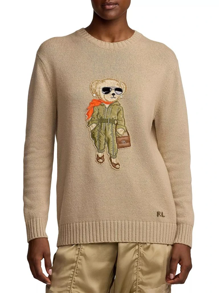 Ralph Lauren Aviator Bear Cashmere Sweater 3