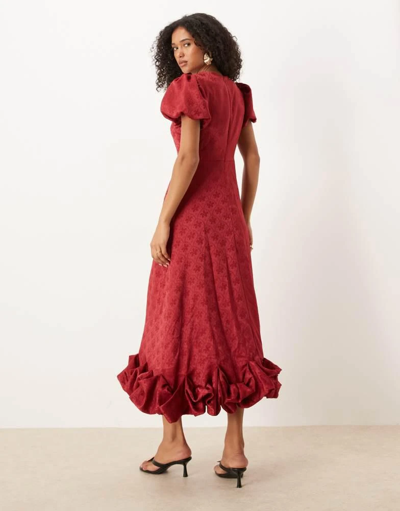 Sister Jane Sister Jane puff sleeve bubble hem maxi dress in orchid 3
