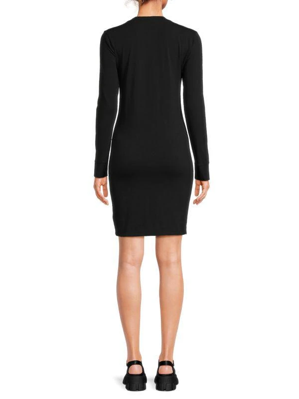 James Perse Long Sleeve Sheath Mini Dress 2