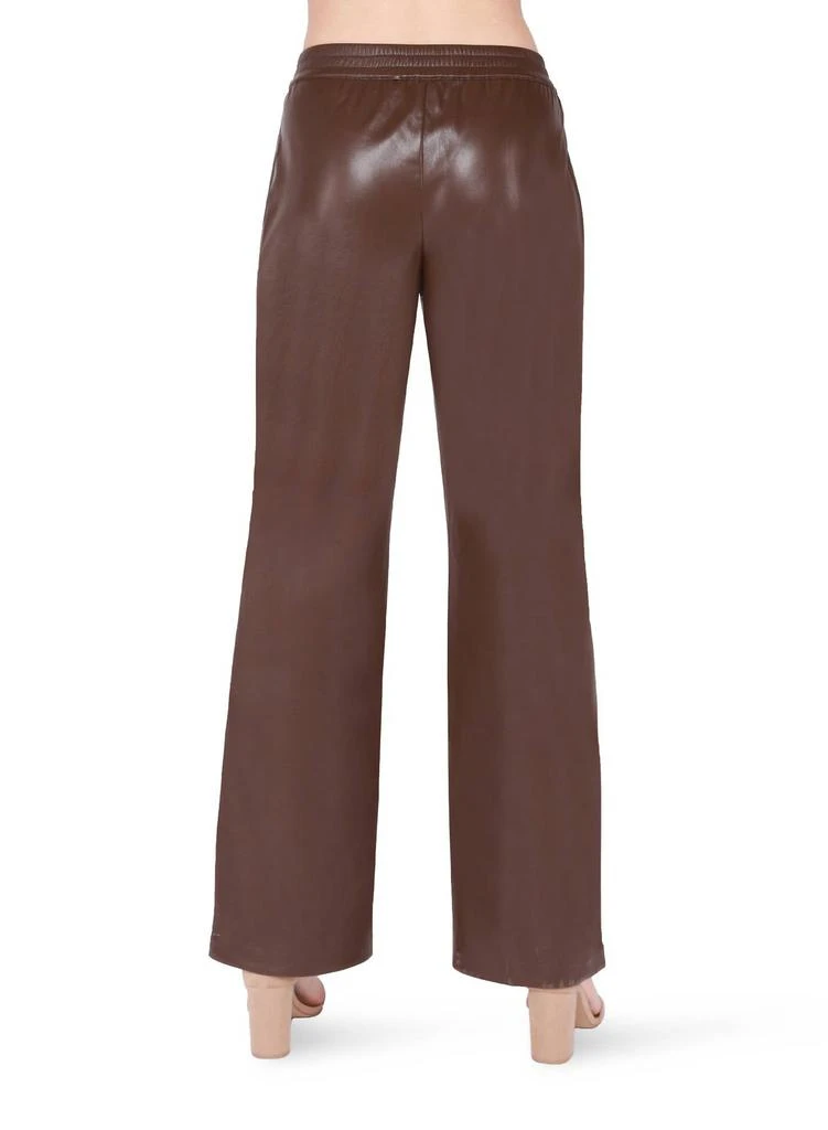 Dex Dex - PULL ON FAUX LEATHER WIDE LEG PANTS 3