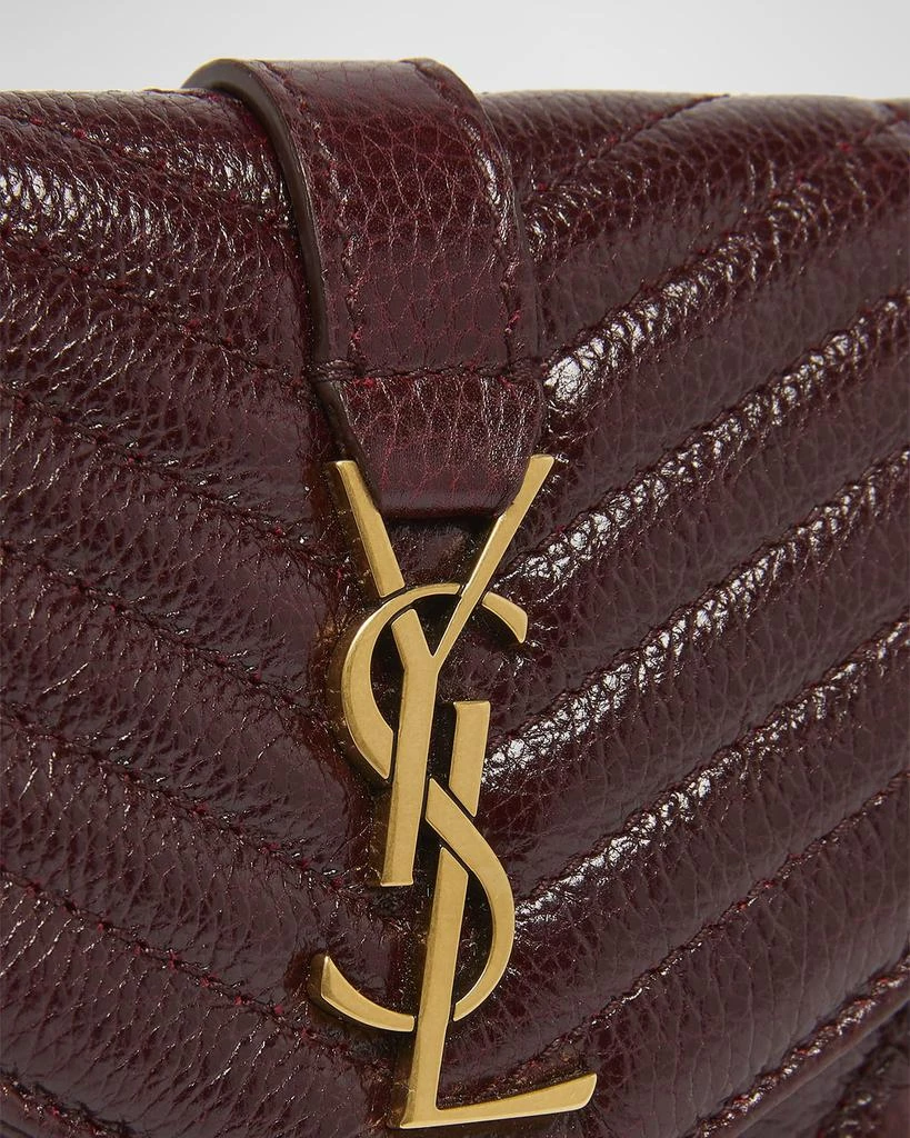 Yves Saint Laurent Small YSL Envelope Flap Wallet in Quilted Leather 6