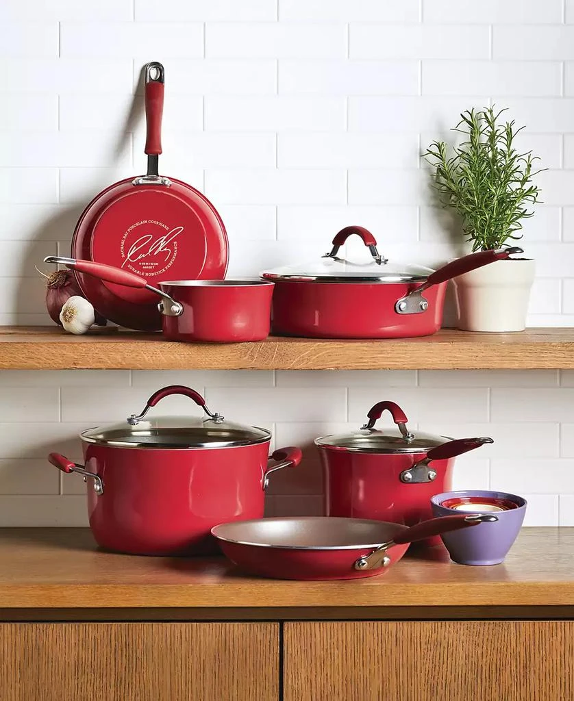 Rachael Ray Cucina Porcelain Enamel 14 Piece Nonstick Cookware and Measuring Cup Set 6