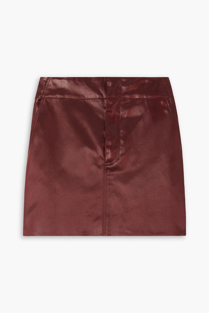 GAUCHERE Cotton-blend sateen mini skirt