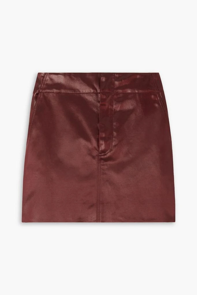 GAUCHERE Cotton-blend sateen mini skirt 1