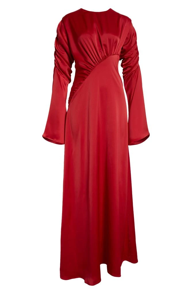 ORIRE The Jou Long Sleeve Satin Gown 5