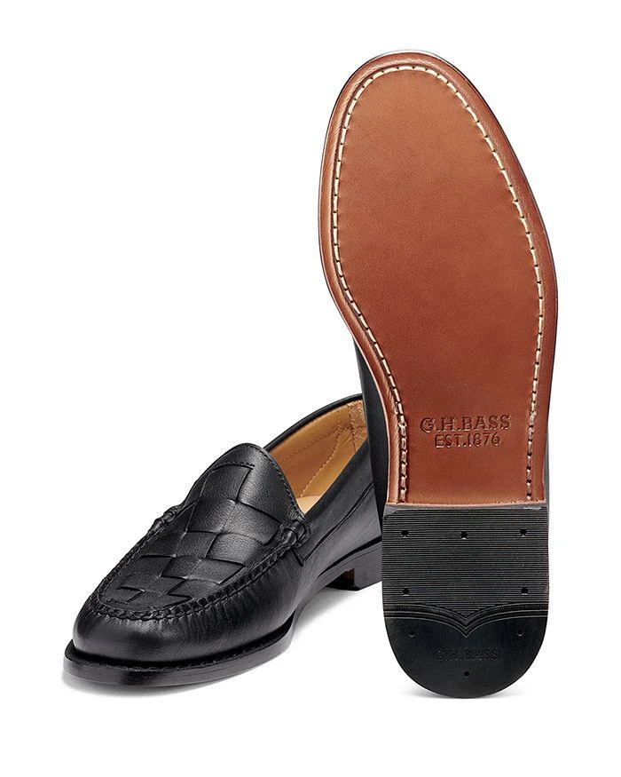G.H.BASS Larson Venetian Weeve in Black leather loafer mens size 12 Shop G.H. BASS Men main image 3