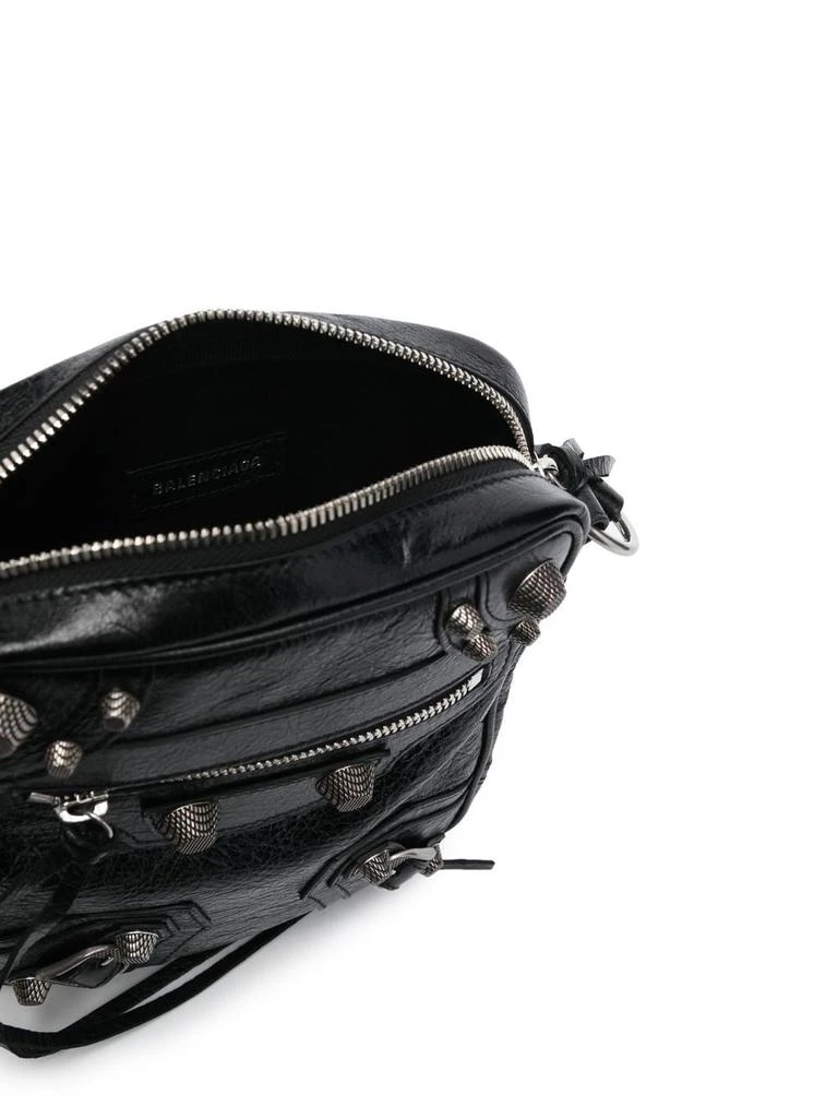 Balenciaga BLACK LEATHER LE CAGOLE MEN CROSSBODY BAG 5