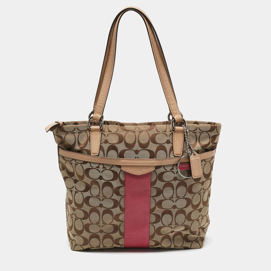 【COACH】Mollie Tote Bag 25 In Signature Canvas/Orange Print COACH® Outlet | City Tote Bag In Signature Canvas With