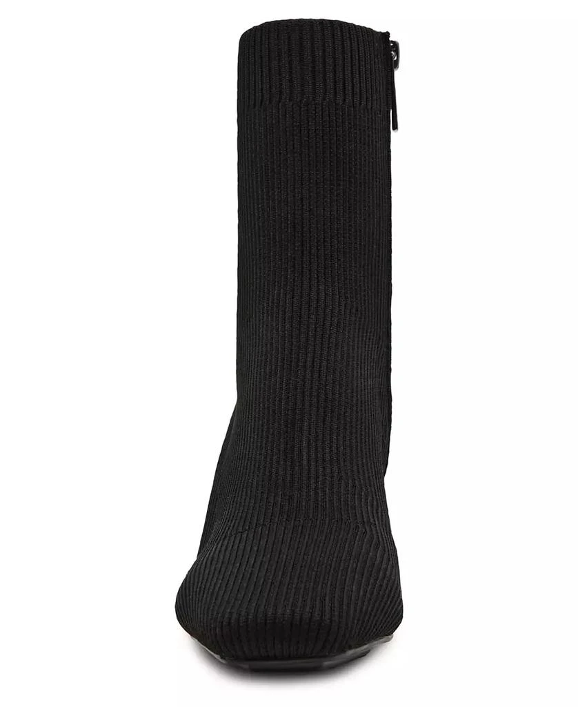 Anne Klein Women's Tessel Block Heel Knit Dress Booties 5