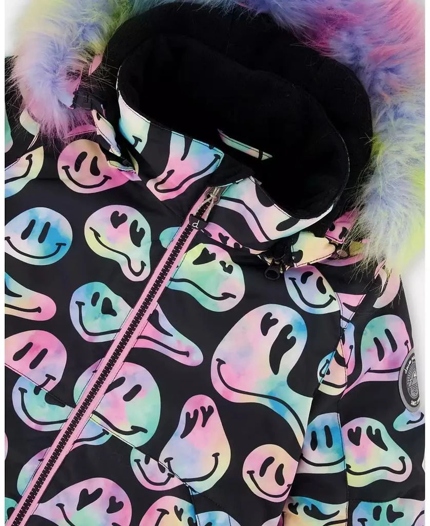 Deux par Deux Girl Two-Piece Play Snowsuit with Printed Jacket Pink - Toddler|Child 5